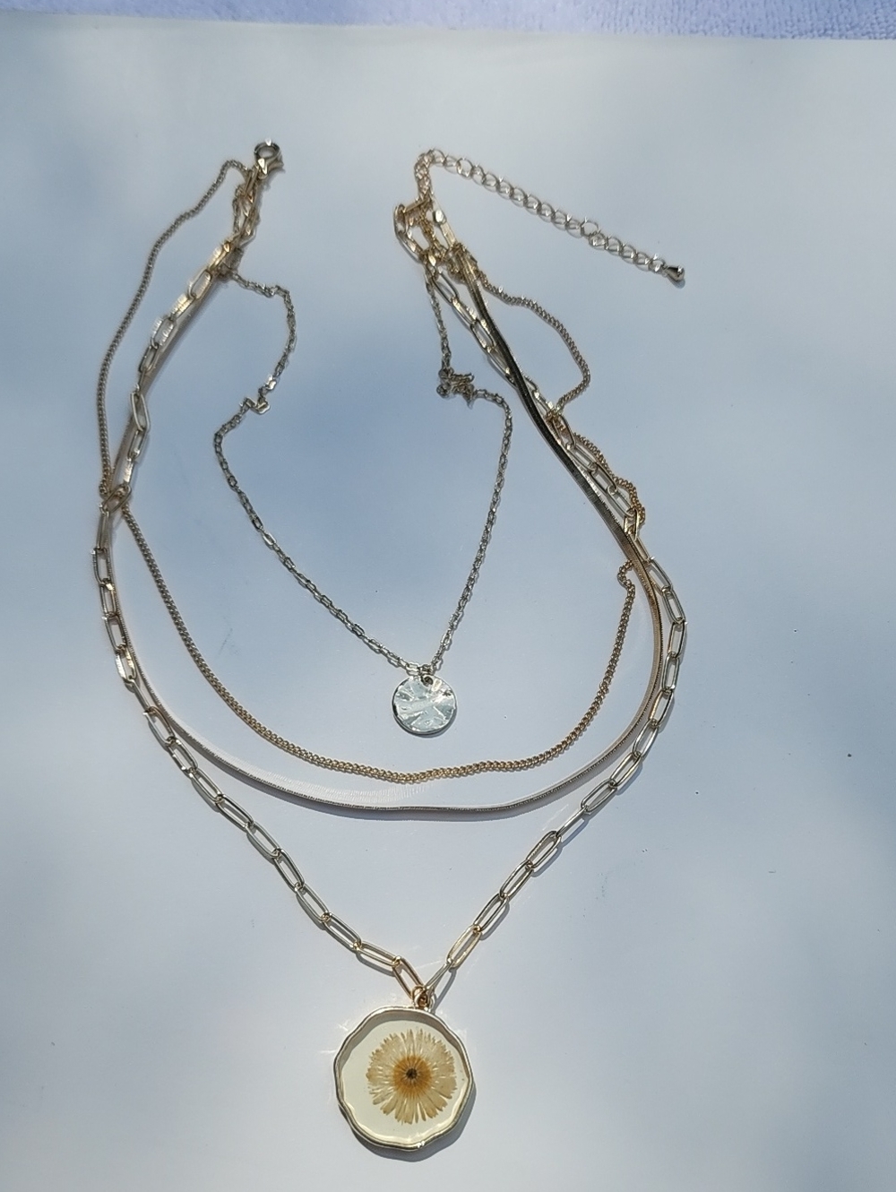 Layered With DAISY pendant